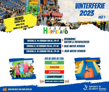 Hoppeland i Vinterferien 2023 - Blue Water Dokken og Bramming Kultur og Fritidscenter